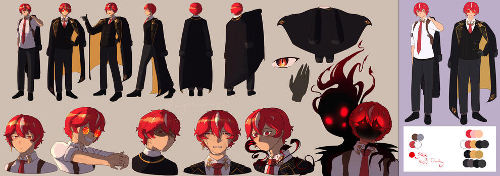 Commission piece for Cucuy's vtuber character sheet